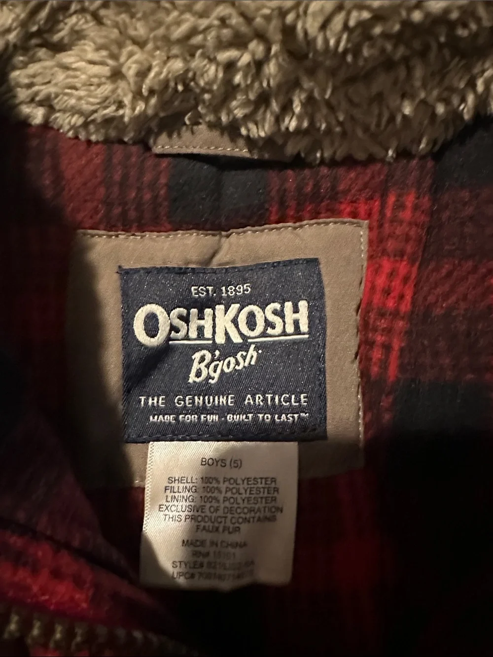Kids clothes OshKosh B'gosh Brown Hooded Puffer Jacket for Kids